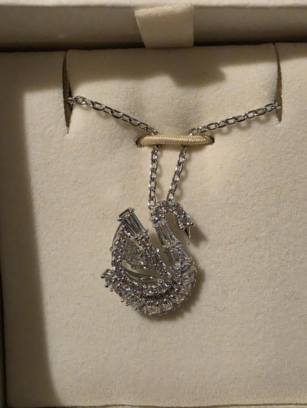 Swarovski ZirconiaSwarovski White Swan Pendant Necklace